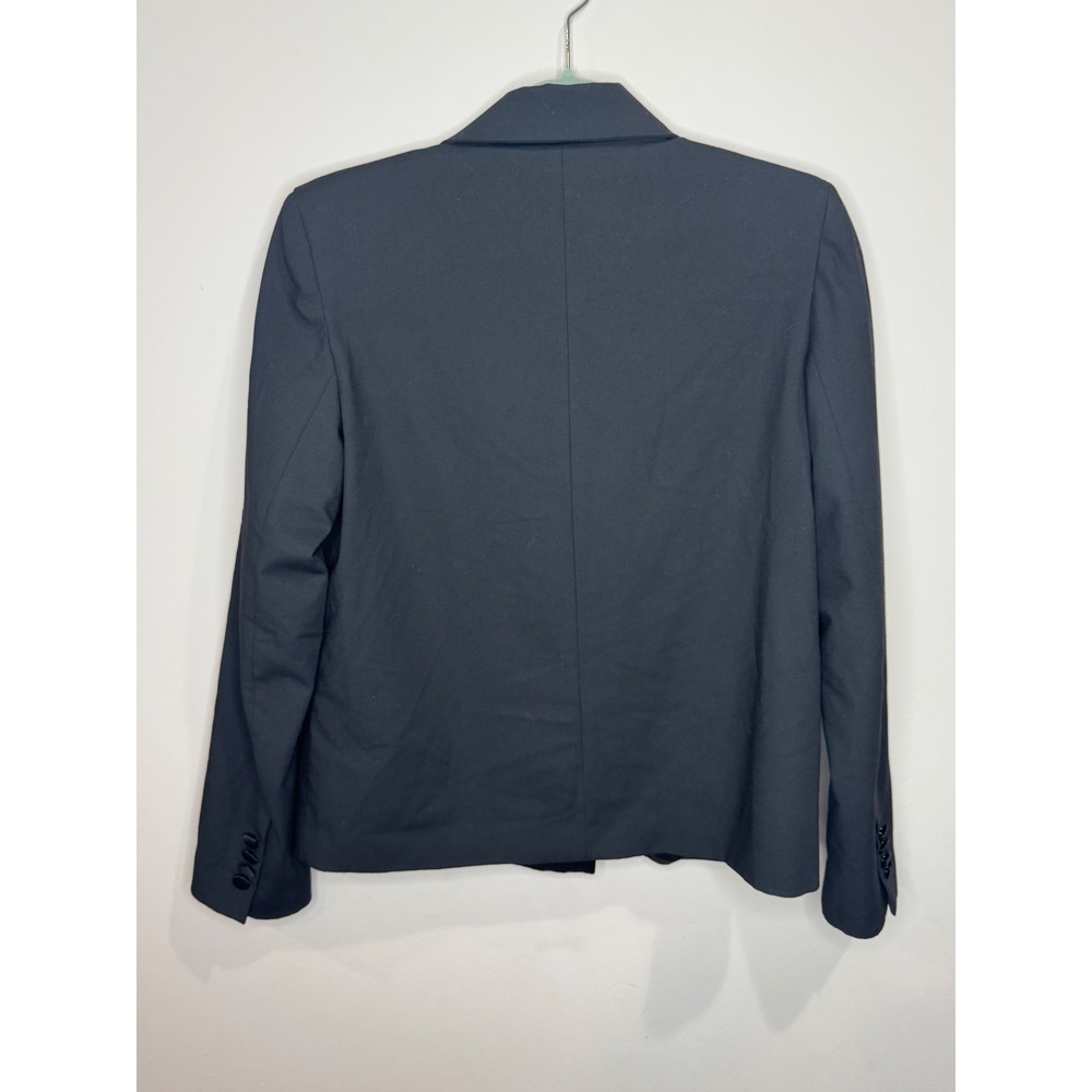 YSL Yves Saint Laurent Beaute Uniform Italy Black Tuxedo Blazer Sz 38 One Button - Picture 2 of 6